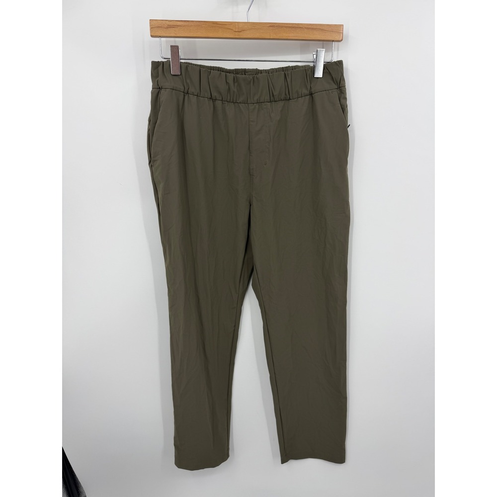 Vuori Villa Jogger Pants Womens Large Army Green VW404 Elastic Waist Stretch
